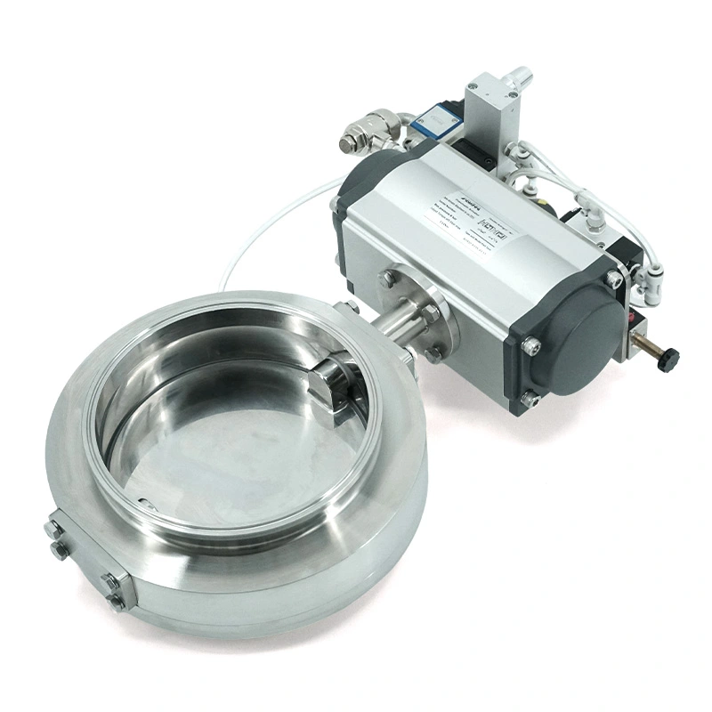 Sanitary Eccentric Butterfly Valve With Retractable Seat